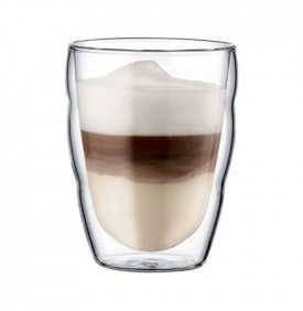 Tasses PILATUS Bodum | Set 2 verres double paroi | Mon-Cafe.com